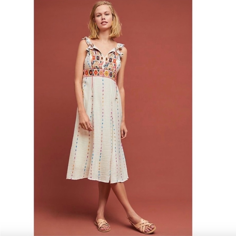 Anthropologie Maeve llama Dress NWT